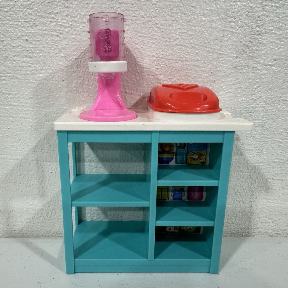 Barbie Stacie Breakfast Waffle Maker Juicer Counter Playset Kitchen Accessory